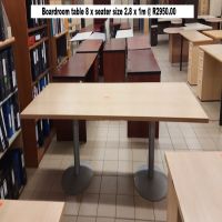 D09 - Boardroom table 8 x seater size 2.8 x 1m @ R2950.00 1